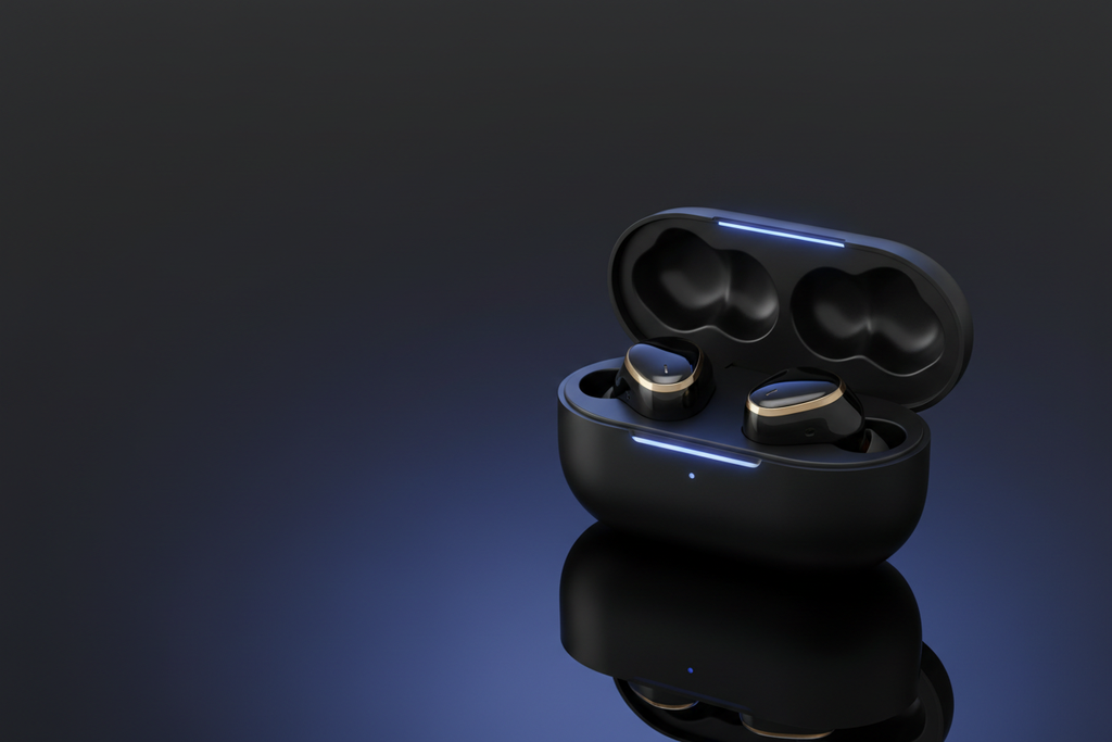 AirBirds Pro earbuds detail view