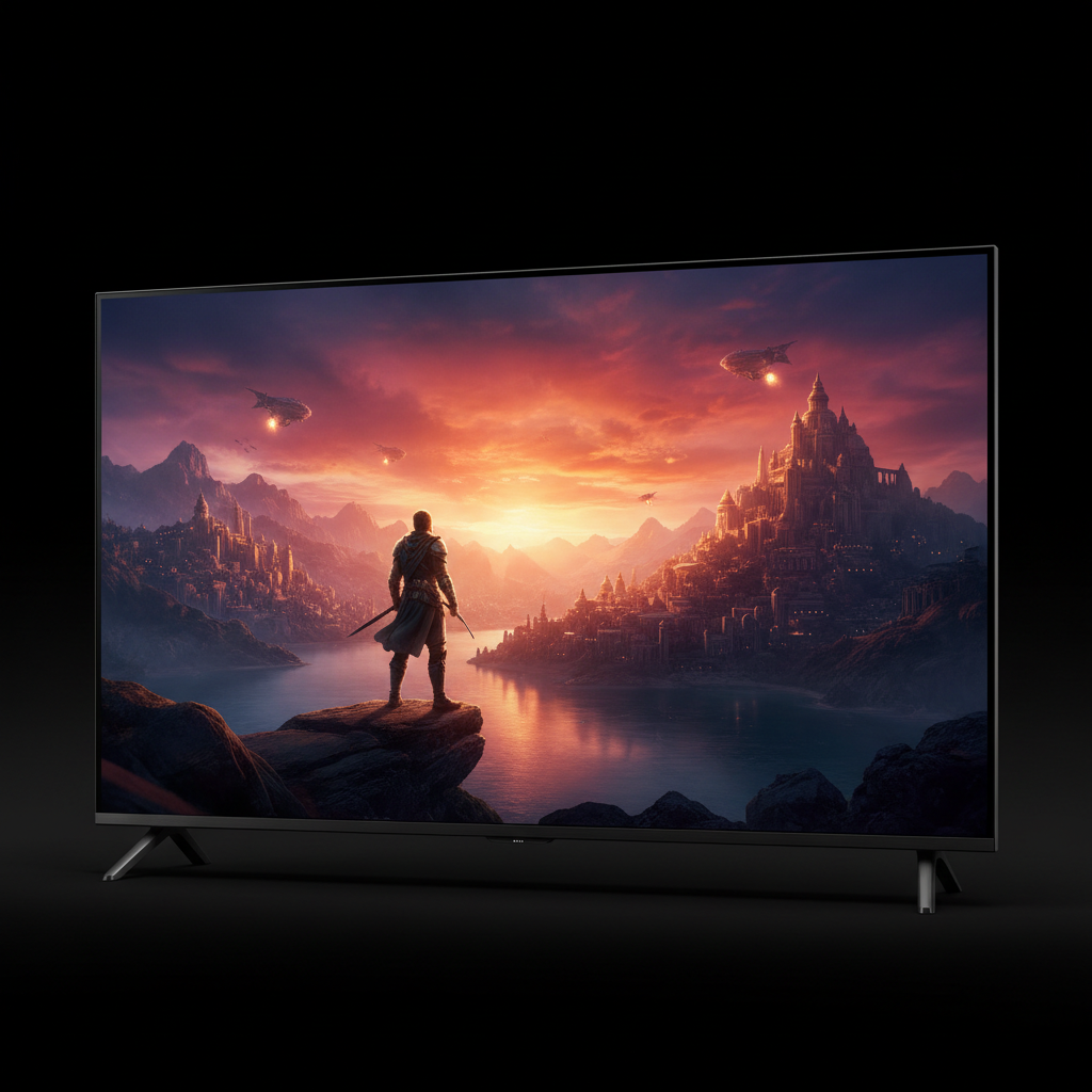 VisionMax 4K Smart TV display close up