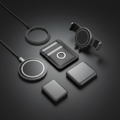 MagElite MagSafe accessories collection flat lay
