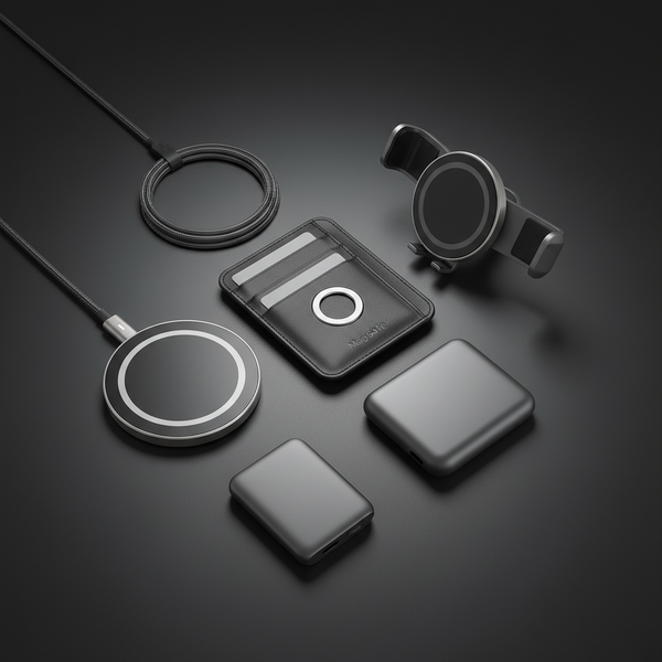 MagElite MagSafe accessories collection flat lay
