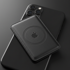MagElite magnetic leather wallet on iPhone