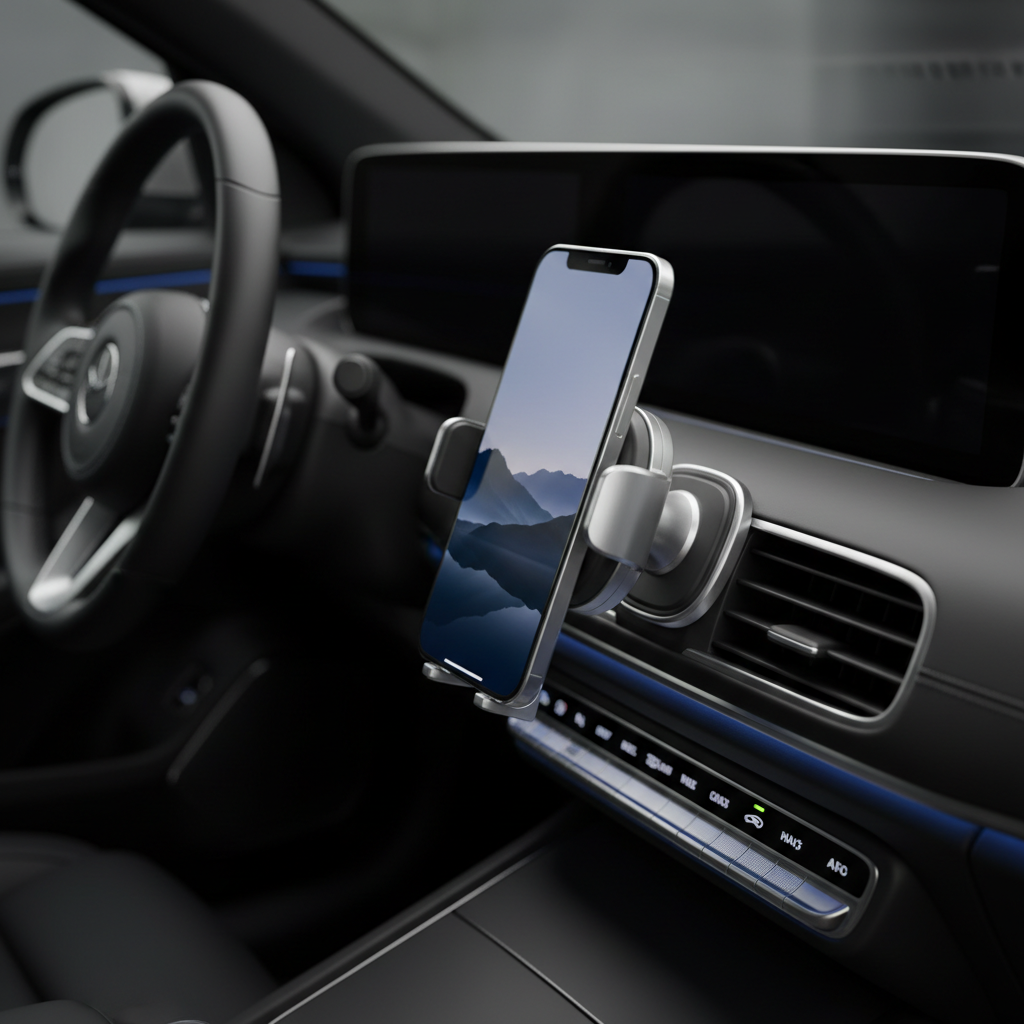 MagElite car mount holding iPhone