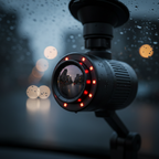 GuardEye Dash Cam lens close up