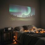 CineBeam Mini Projector in bedroom setup